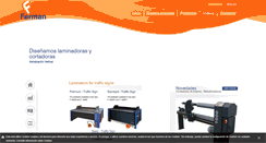 Desktop Screenshot of fermanlaminators.com