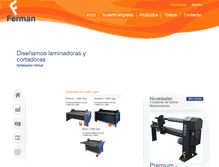 Tablet Screenshot of fermanlaminators.com